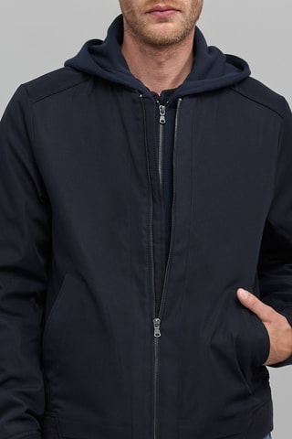 Bomber à capuche - Bleu marine