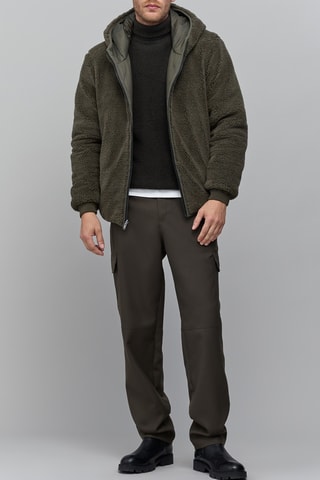 Doudoune réversible à capuche - Kaki