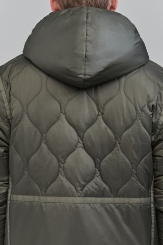 Doudoune réversible à capuche - Kaki