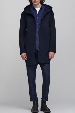 Manteau en laine - Bleu marine