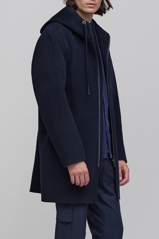 Manteau en laine - Bleu marine