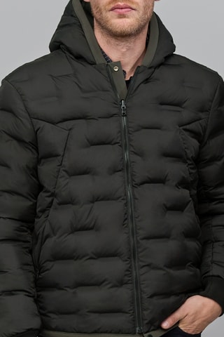 Doudoune réversible à capuche - Kaki