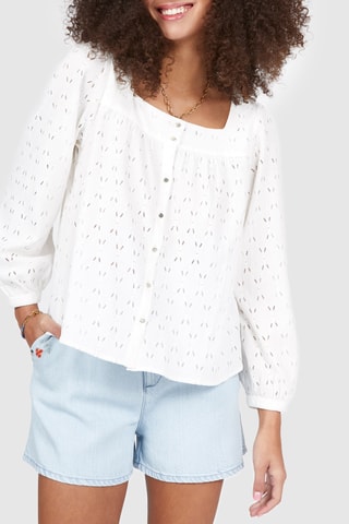 Blouse en dentelle - Blanc