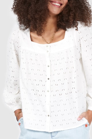 Blouse en dentelle - Blanc
