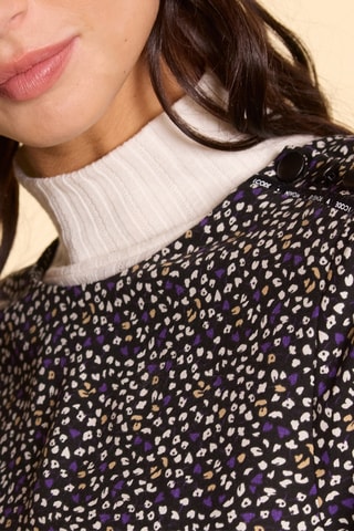 Top - Violet et noir