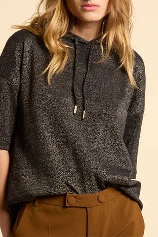 T-shirt à capuche - Noir