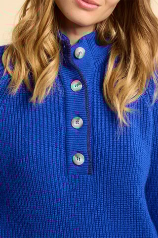 Pull en mohair - Bleu électrique