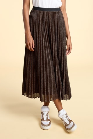 Jupe plissée - Marron