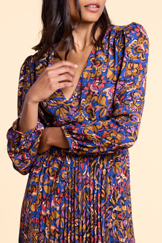 Robe plissée - Camel