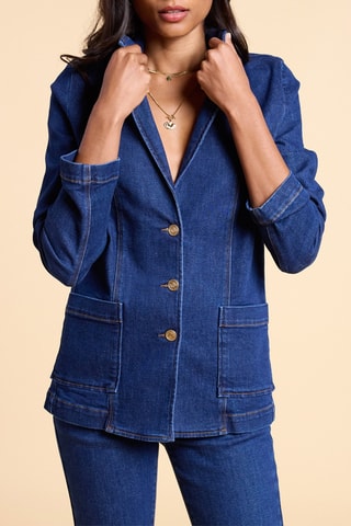 Veste en jean - Bleu marine