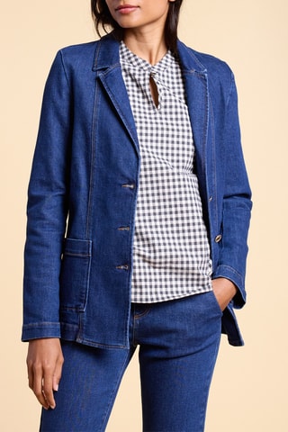 Veste en jean - Bleu marine