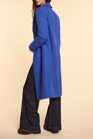 Manteau en laine - Bleu cobalt