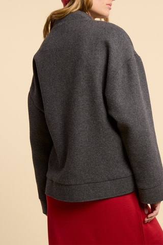 Veste en laine - Gris chiné