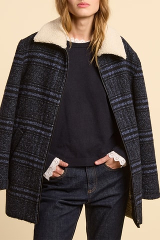 Manteau en laine - Bleu marine