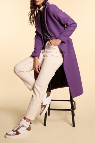 Manteau en laine - Violet