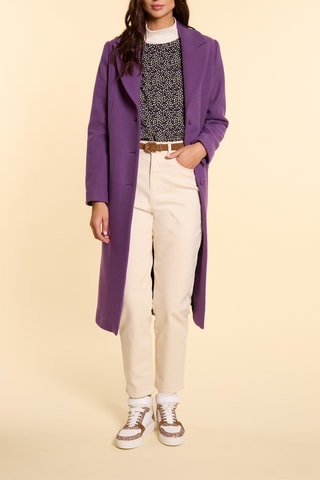 Manteau en laine - Violet