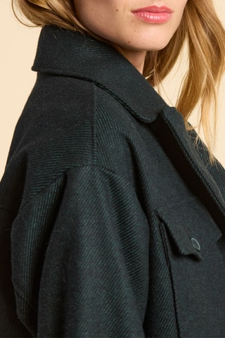 Manteau en laine - Vert foncé