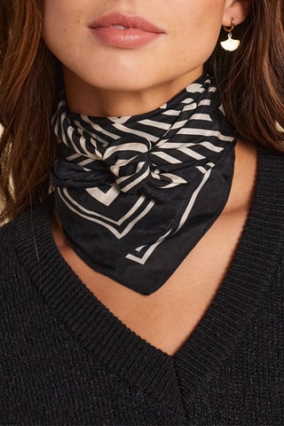 Carré en soie - Noir