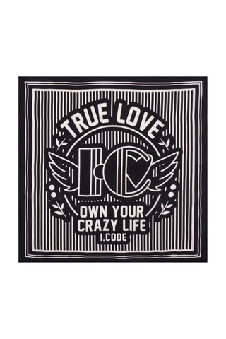 Carré en soie - Noir