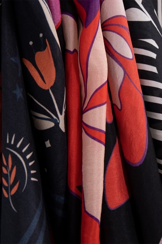 Carré en soie - Noir