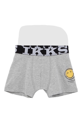 2 boxers - Gris chiné et noir