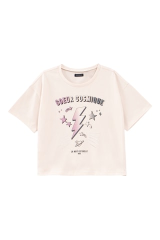 T-shirt en coton biologique - Ecru