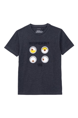 T-shirt en coton biologique Les Minions - Anthracite chiné