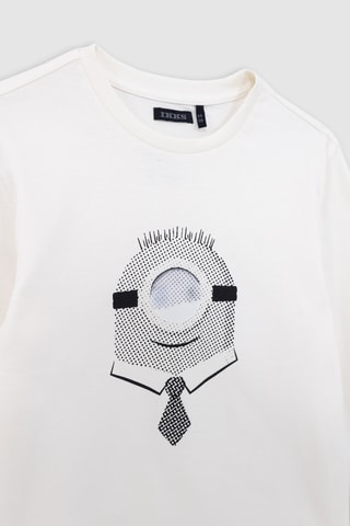 T-shirt en coton biologique Les Minions - Ecru