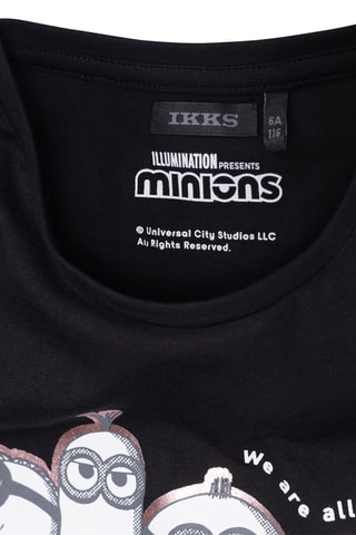 T-shirt en coton biologique Les Minions - Noir