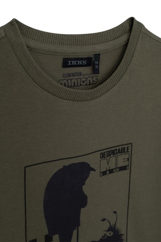 T-shirt en coton biologique Gru Les Minions - Kaki