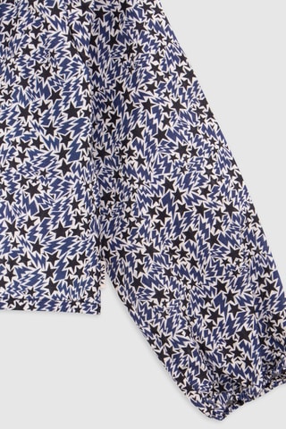 Blouse en coton biologique - Gris clair