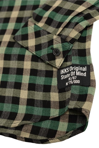 Chemise - Kaki et noir