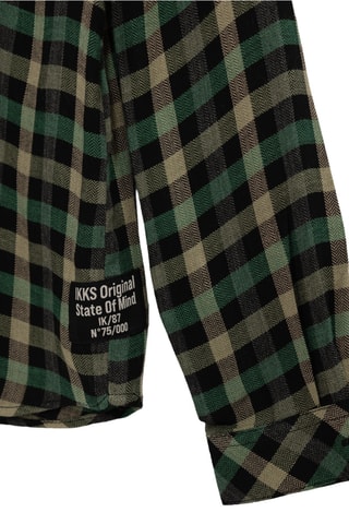 Chemise - Kaki et noir