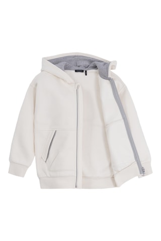 Sweat à capuche - Ecru