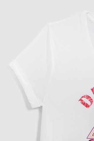 T-shirt droit - Ecru