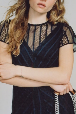 Sac porté épaule en cuir de chèvre - Doré