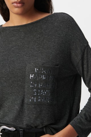 T-shirt droit - Gris foncé