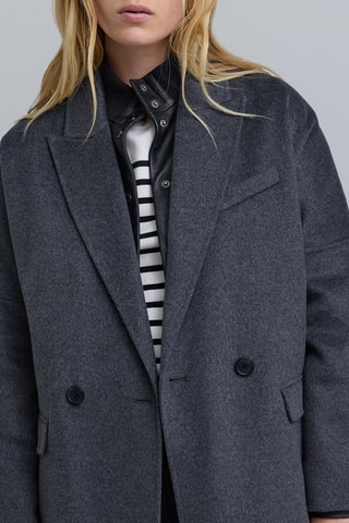 Manteau en laine - Gris foncé