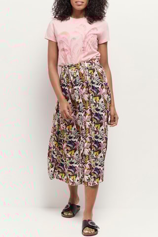 T-shirt droit en coton biologique - Rose