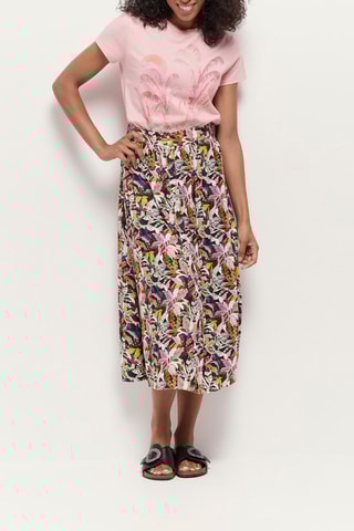 T-shirt droit en coton biologique - Rose