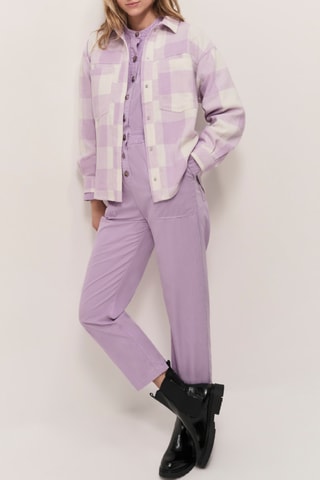 Chemise - Mauve et blanc