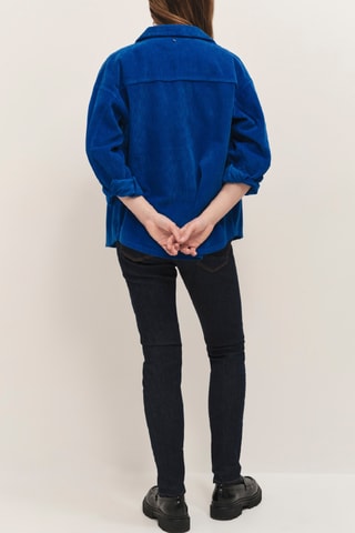 Chemise en velours - Indigo