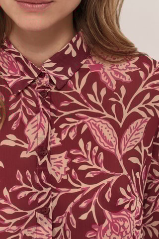 Chemise - Rouge brique et fuchsia