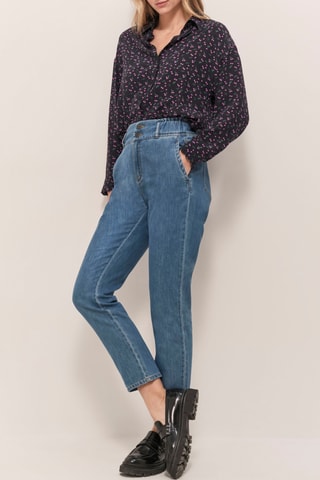 Chemise - Bleu nuit et violet