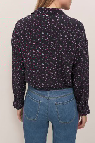 Chemise - Bleu nuit et violet