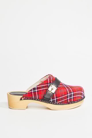 Leren Clogs Pescura - Rood