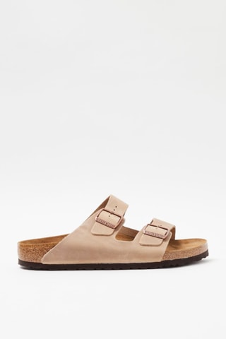 Leren Slippers Arizona Lichtbruin - Birkenstock