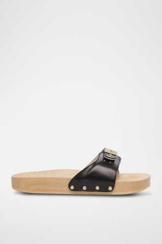 Leren Muiltjes - Zwart