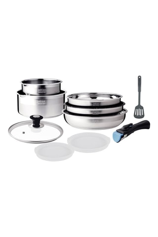 Batterie de cuisine en acier inoxydable - 10 pièces