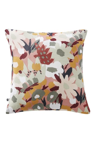 Taie d'oreiller en coton 125 fils/cm² Léane - Rose et gris